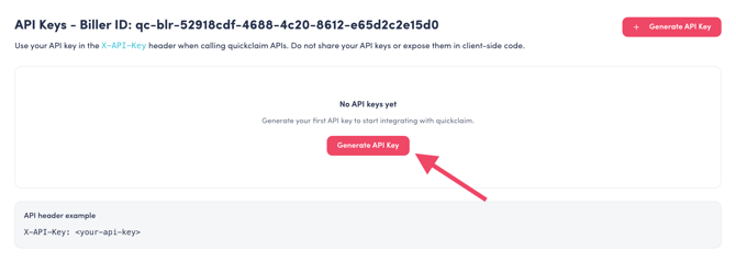 API Key Page