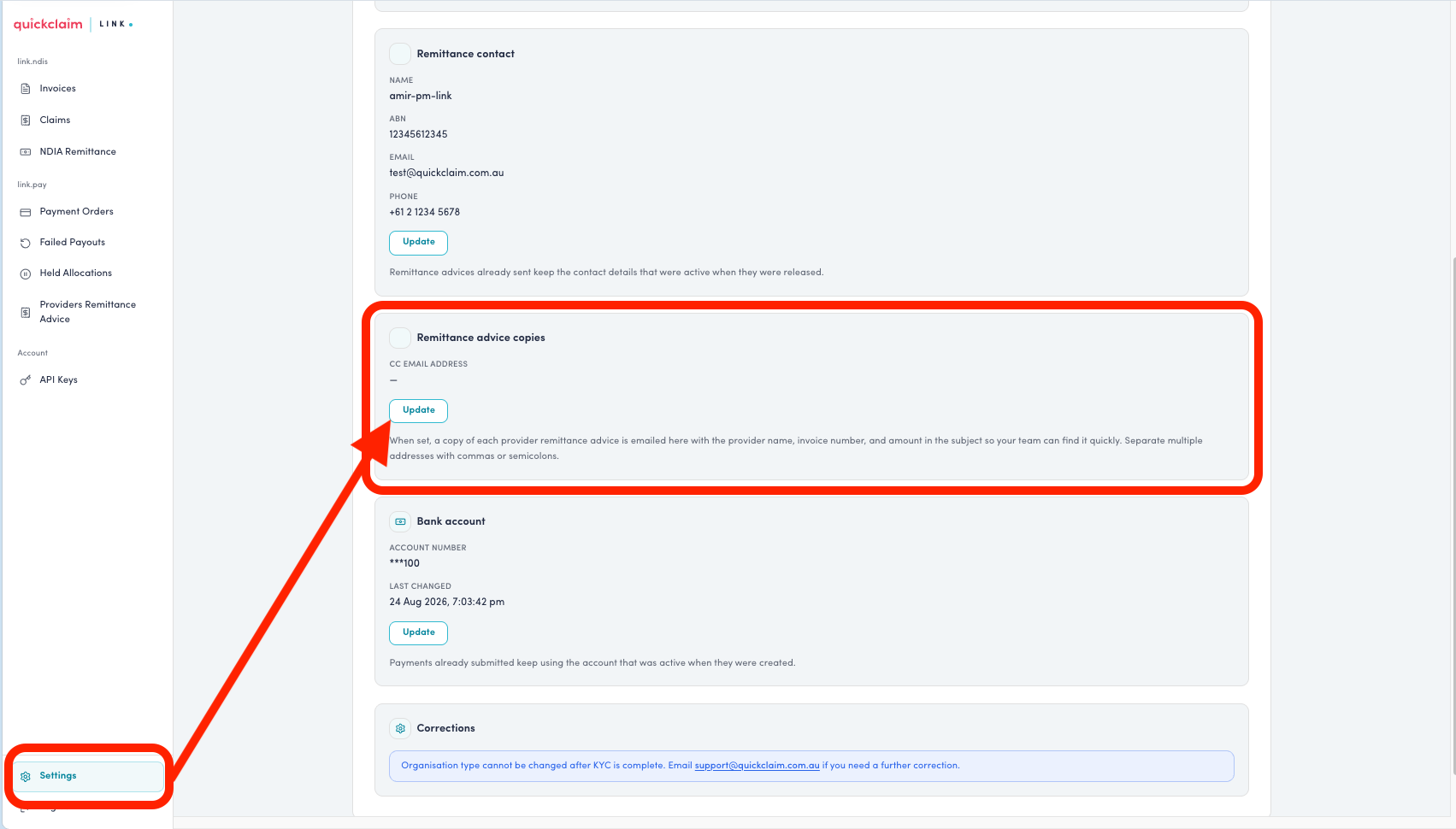 Authenticated Copy Example Managing Remittance Advice Emails