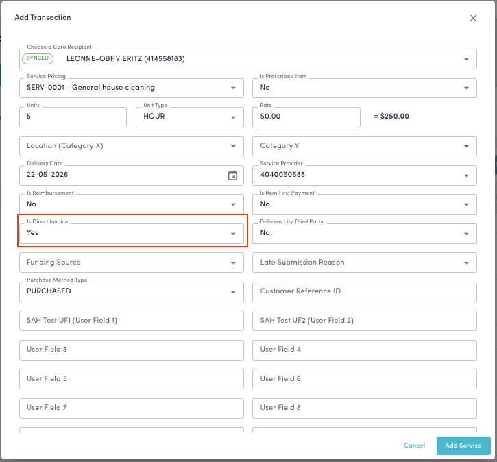 Direct Invoicing in Support At Home