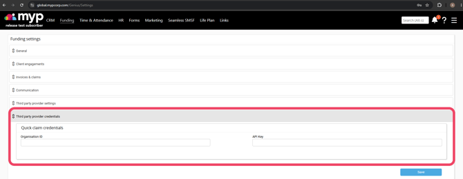 myp integrations page